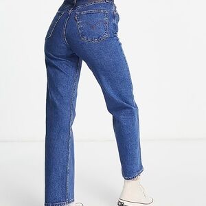 LEVIS - Premium Ribcage Straight Ankle Mid Blue Jeans